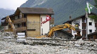 Überschwemmungen und Erdrutsche in der Schweiz [upl. by Seagrave]