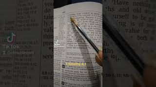 Reading a verse from NIV study bible bibleverses bibileversetoday verses [upl. by Jemie]