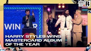 Harry Styles wins Mastercard Album of the Year  The BRIT Awards 2023 [upl. by Aeuhsoj287]