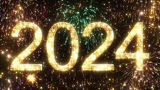 2024 Countdown New Year Eve Midnight Clock 4K Animation [upl. by Ainoz517]