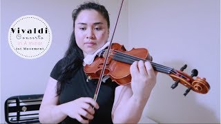 Vivaldi concerto in A minor Op3 No6 1st movement  Violin Practice [upl. by Harhay]