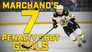 SEVEN penalty shot goals 🚨 Marchand ties NHL record 🥇 [upl. by Korff]