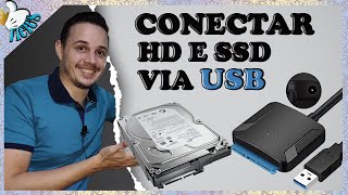 ADAPTADOR SATA PARA USB  CONECTE SEU HD OU SSD SEM ESFORÇO  TUTORIAL [upl. by Mloclam]