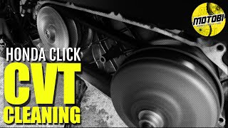 CVT Cleaning Full Tutorial for Honda Click V1GC  Motobi [upl. by Revell]