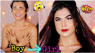 I Transformed a BOY into a GIRL Ft Montii Roy TikTok Star  Nilanjana Dhar [upl. by Nalyr]