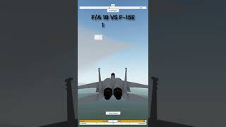 F15E VS FA18  Neo Warfare X roblox usairforce military aviation jet [upl. by Jania]