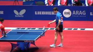 TT WM Dortmund 2012 RyuSeung Min vs Wang Hao 1 [upl. by Alekahs351]