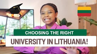 TOP 7 UNIVERSITIES IN LITHUANIA FOR YOUR 2024 STUDIES Dont make a mistake [upl. by Sordnaxela]