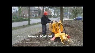 HerderFermex SCW410H stump cutter work environment [upl. by Arramat247]