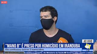 Vulgo quotMano Bquot é preso em Iranduba por homicídios e ordens de execução  210520 [upl. by Ydospahr]