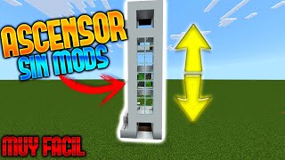 COMO HACER un ASCENSOR en MINECRAFT SIN MODS [upl. by Fidela]