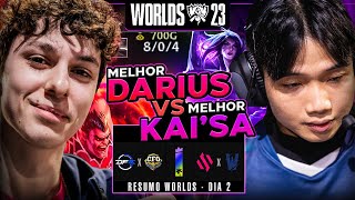 RESUMO WORLDS 2023  BDS X TW  DFM x CFO  Playin DIA 2 [upl. by Andersen316]