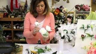 How to Make a Wedding Bouquet with Silk Flowers  Silk Flower Bouquet  Bridal Bouquet [upl. by Gale912]