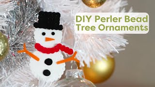 DIY Perler Bead Ornaments 🎄  HGTV Handmade [upl. by Sral]