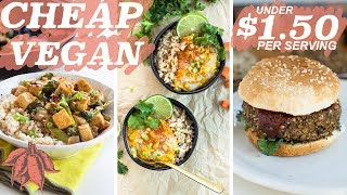 Amazing 150 MEALS  cheap vegan recipes [upl. by Ynoble]