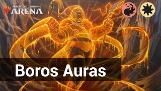 🔴⚪FIERY AURAS BOROS MICE AURAS GAMEPLAY  STANDARD BO1 DUSKMOURN  MTG ARENA [upl. by Sheena]