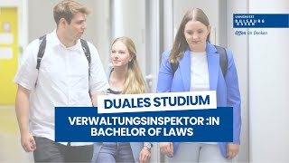 Duales Studium  Verwaltungsinspektorin  Bachelor of Laws an der Uni DuisburgEssen [upl. by Aicnelev]