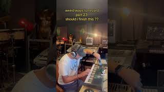 new music making producer yamhaa keyboard weird ways to record sm58 songwriter fyp [upl. by Anaitsirc]