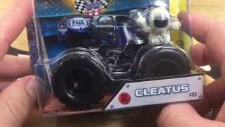 Hot Wheels Monster Jam Fox Sports 1 Cleatus Review [upl. by Rialcnis]