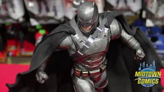 DC Collectibles Batman v Superman Armored Batman Statue Unboxing at Midtown Comics [upl. by Ataliah]