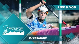 2021 ICF CanoeKayak Slalom World Cup Markkleeberg Germany  Kayak Heats [upl. by Nediarb]