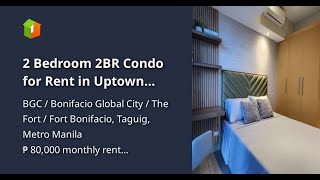 2 Bedroom 2BR Condo for Rent in Uptown Parksuites BGC Taguig City [upl. by Arrakat335]