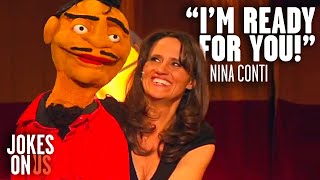 Nina Conti amp The VERY Aroused Stefan  Audience Ventriloquism Comedy  Jokes On Us [upl. by Ahsihat]