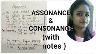 Assonance and consonance  explained in hindi and english  with proper examples and notes [upl. by Naltiac]