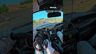 Almost Crashed at the race track 😳 mustang racecar racing povdrive moneyshift [upl. by Gyasi]