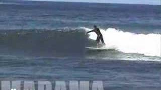 Marama from Vairao surfing at Papara Tahiti [upl. by Elena881]