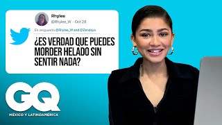 Zendaya responde preguntas de Internet  GQ México y Latinoamérica [upl. by Odrude]