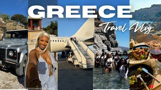 I FLEW to GREECE 1st class 7k FLIGHT GIRLS TRIP  EXCURSIONS  TURN UP  VACATION TRAVEL VLOG [upl. by Dugald]