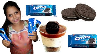 اسهل كاسات اوريو مع جنى فى 5 دقايق بس هتاكل احلى كيك oreo بدون فرن [upl. by Eniotna499]