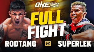 Biggest Fight In Muay Thai History 🔥 Rodtang vs Superlek  Full Fight [upl. by Annekam]