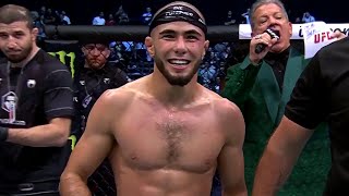 Muhammad Mokaev Octagon Interview  UFC 280 [upl. by Gnehc]