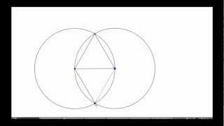 Konstrukcja trójkąta równobocznego [upl. by Leterg]