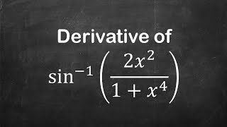 How to find derivative of arcsin2x  21  x  4 [upl. by Ytsirc]