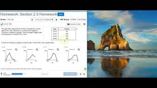 2315 Constructing a frequency polygon in StatCrunch [upl. by Huff]