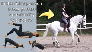 Beginner Core Workout Program for Equestrians Improve Your Riding Position Significantly [upl. by Fagan596]