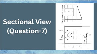 Sectional view in autocad Question6  Engineering Drawing  Knowledge World [upl. by Linneman]