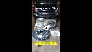 2013 Fiat 500  Front Brake Pads amp Rotors  How To Replacement  short [upl. by Chere217]