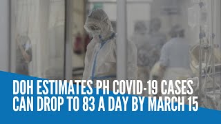 DOH estimates PH COVID19 cases can drop to 83 a day by March 15 [upl. by Brackely]