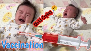 injectionLittle Baby Pain On hip Crying [upl. by Aivull]