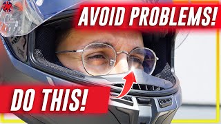 Motorcycle helmet and PRESCRIPTION GLASSES HOW to avoid PROBLEMS 👓🏍️ [upl. by Bronny]