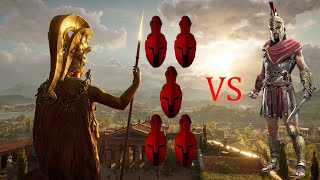 Assassins Creed Odyssey ALEXIOS VS 5 MERCENARIES IN ONE BATTLE [upl. by Noelyn]