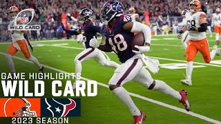 Cleveland Browns vs Houston Texans Game Highlights  NFL 2023 Super Wild Card Weekend [upl. by Kuhn72]