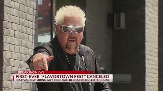 Guy Fieris inaugural Flavortown Festival in Columbus has been canceled [upl. by Mellar]