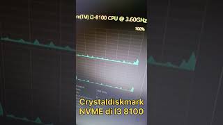 Crystaldiskmark SSD NVME di Intel Core I3 8100 intel corei38100 [upl. by Attener]