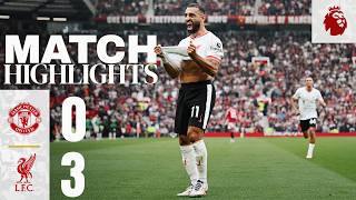 Salah Goal amp Diaz Double at Old Trafford  Manchester United 03 Liverpool  Highlights [upl. by Sakul]