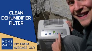 How to clean filter on GE dehumidifier [upl. by Naivat686]